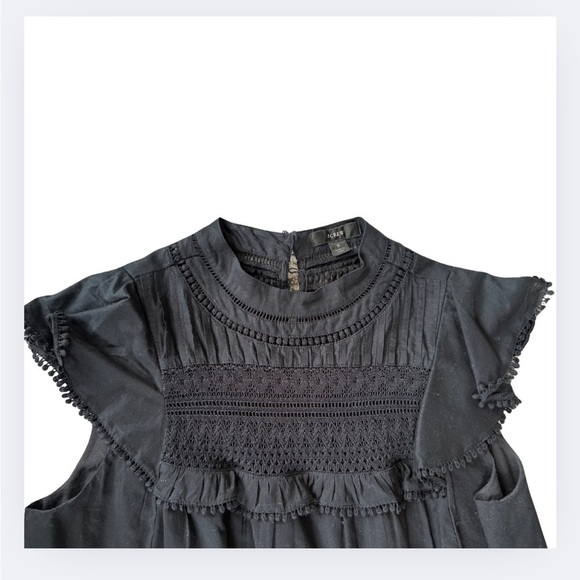 J. Crew Sleeveless Blouse with Ruffle Details - Picture 2 of 4